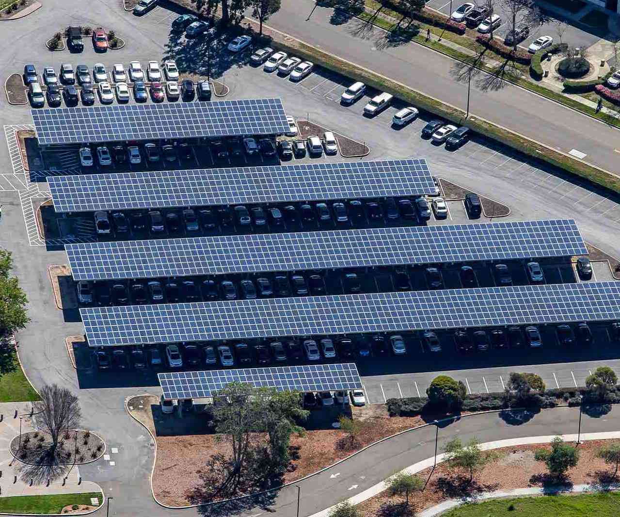 Parking solar mount system